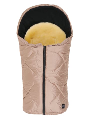 Kaiser Naturfellprodukte Babyschalen-Fußsack "Little Sheepy" in Beige - (L)80 x (B)40 cm