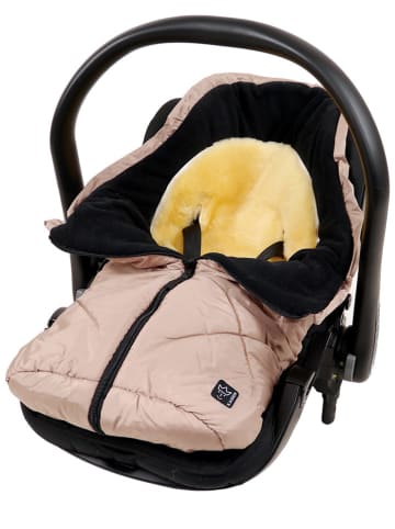 Kaiser Naturfellprodukte Babyschalen-Fußsack "Little Sheepy" in Beige - (L)80 x (B)40 cm