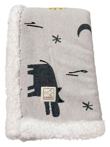 Kaiser Naturfellprodukte Babydecke "Zoo Winter" in Creme - (L)100 x (B)80 cm