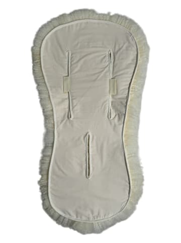 Kaiser Naturfellprodukte Lammfellauflage "Milky sand" in Natur - (L)77 x (B)35 cm