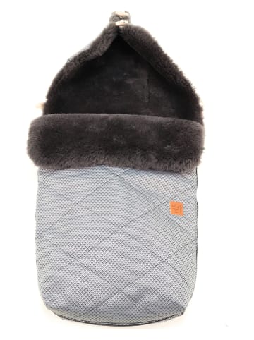 Kaiser Naturfellprodukte Lammfell-Fußsack "Natura Graphit" in Anthrazit - (L)85 x (B)45 cm