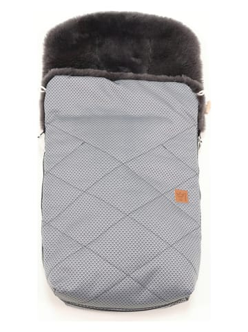 Kaiser Naturfellprodukte Lammfell-Fußsack "Natura Graphit" in Anthrazit - (L)85 x (B)45 cm