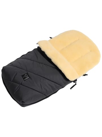 Kaiser Naturfellprodukte Lammfell-Fußsack "Polar" in Anthrazit - (L)85 x (B)43 cm
