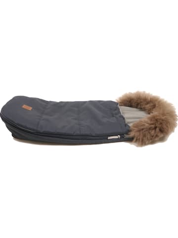 Kaiser Naturfellprodukte Thermo-Fußsack "Louis" in Dunkelblau - (L)98 x (B)45 cm