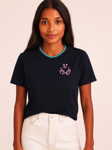 WOOOP Shirt in Dunkelblau