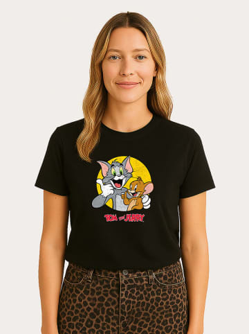WOOOP Shirt "Tom and Jerry Thumbs Up" zwart