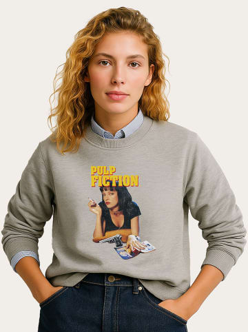 WOOOP Bluza "Pulp Fiction Vintage Mia Wallace" w kolorze szarym