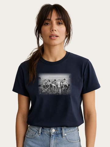 WOOOP Shirt "Friends Official Lunch Atop A Skyscraper" donkerblauw