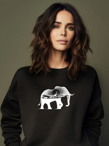 WOOOP Sweatshirt in Schwarz