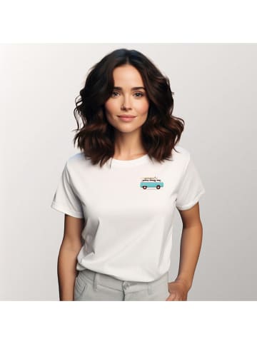 WOOOP Shirt "Blue van" wit