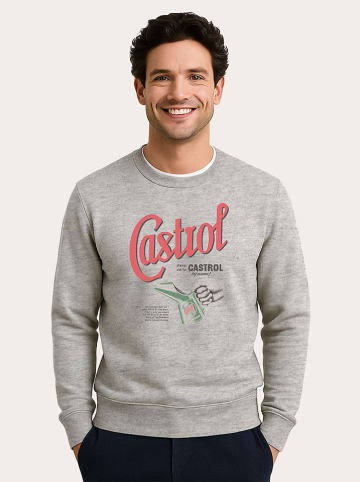 WOOOP Sweatshirt "Castrol By Name" in Grau