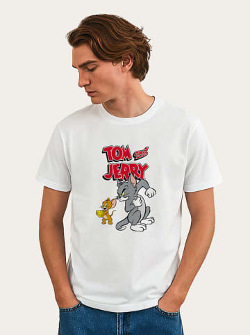 WOOOP Koszulka "Tom and Jerry Cheese" w kolorze białym