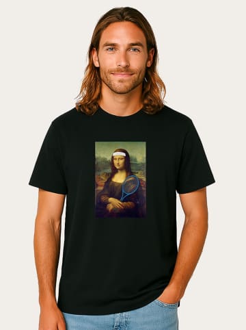WOOOP Shirt "Mona Lisa Tennis" zwart