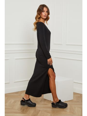 So Cachemire Gebreide jurk "Abalone" zwart