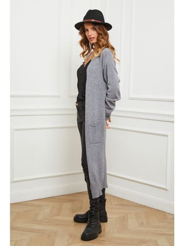 So Cachemire Longcardigan "Acor" in Grau