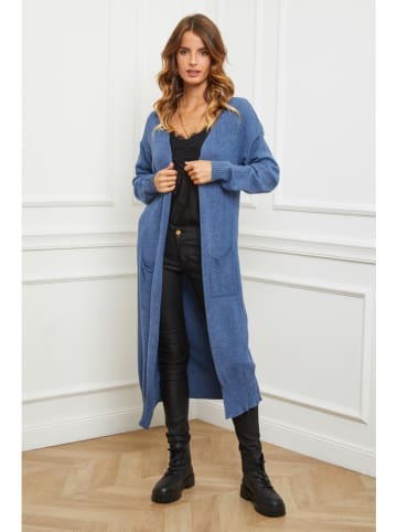 So Cachemire Longcardigan "Acor" in Blau