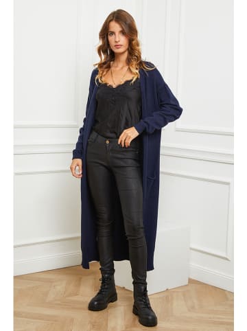 So Cachemire Longcardigan "Acor" in Dunkelblau