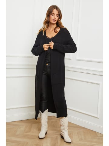 So Cachemire Longcardigan "Acor" in Schwarz