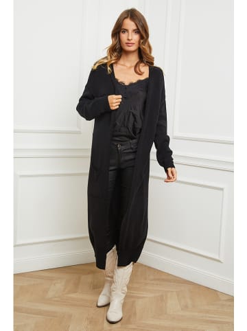 So Cachemire Kardigan "Acor" w kolorze czarnym