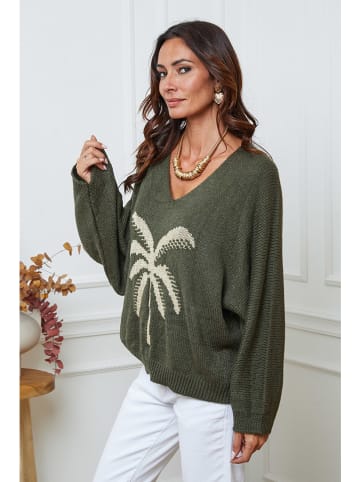 So Cachemire Pullover "Adandine" in Khaki/ Beige