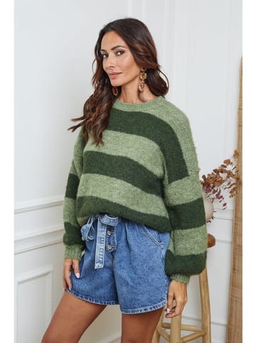 So Cachemire Trui "Bech" groen