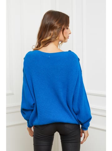 So Cachemire Pullover "Cornella" in Blau