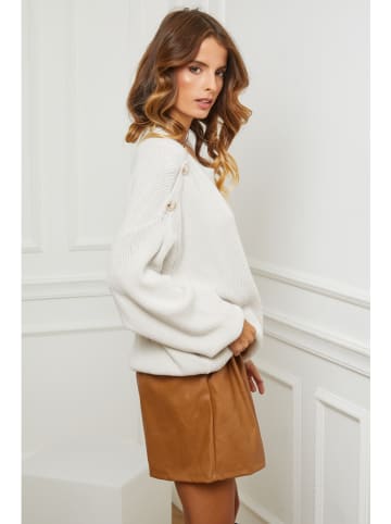 So Cachemire Trui "Cornella" crème