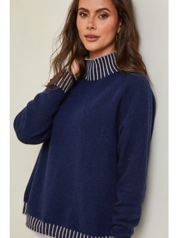 So Cachemire Pullover "Csepreg" in Dunkelblau