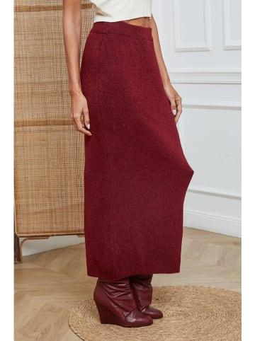 So Cachemire Spódnica dzianinowa "Doristo" w kolorze bordowym