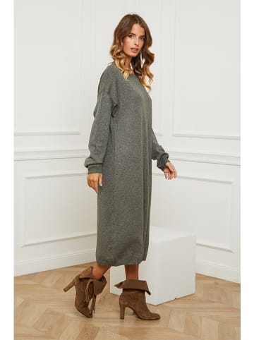 Joséfine Gebreide jurk "Fastidius" olijfgroen
