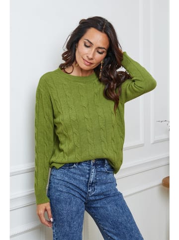 So Cachemire Pullover "Kirem" in Grün