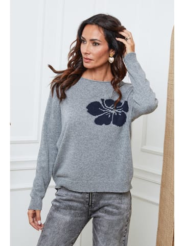 So Cachemire Sweter "Lambi" w kolorze szarym