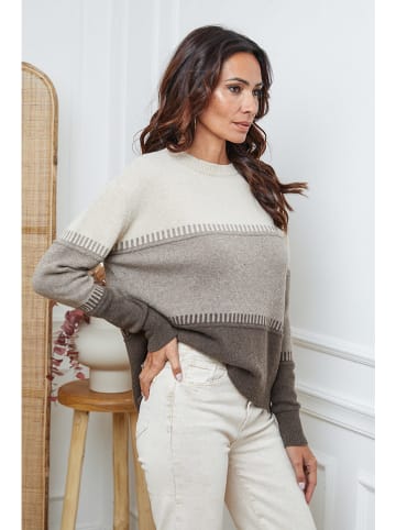 So Cachemire Trui "Lurcia" beige/taupe