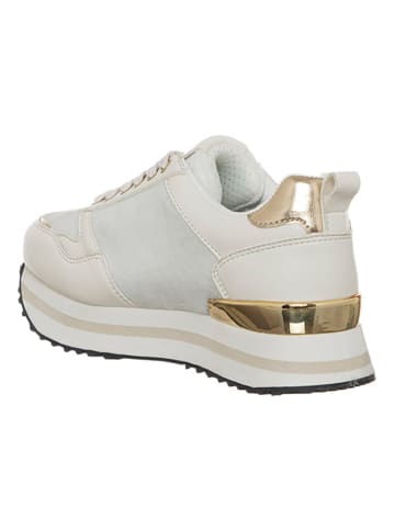 Patrizia Pepe Sneakersy w kolorze kremowym