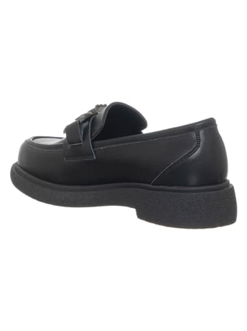 Patrizia Pepe Leder-Mokassins in Schwarz
