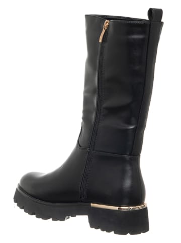 Patrizia Pepe Leder-Stiefel in Schwarz