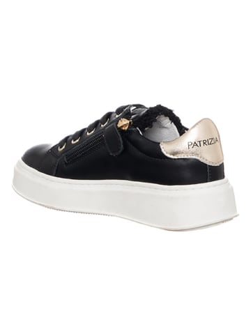 Patrizia Pepe Leder-Sneakers in Schwarz
