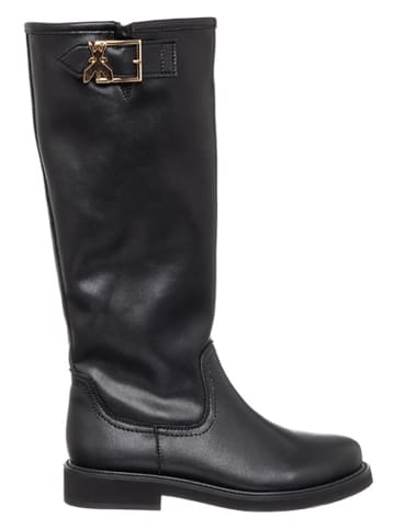 Patrizia Pepe Leder-Stiefel in Schwarz
