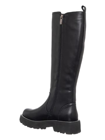 Patrizia Pepe Skórzane kozaki w kolorze czarnym