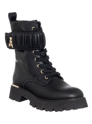 Patrizia Pepe Leder-Boots in Schwarz