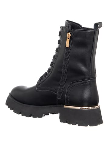 Patrizia Pepe Leder-Boots in Schwarz