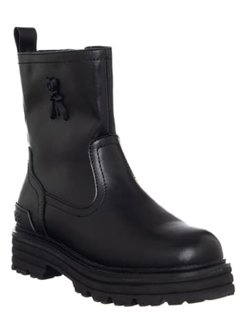 Patrizia Pepe Leder-Boots in Schwarz