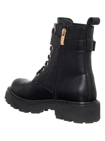 Patrizia Pepe Leder-Boots in Schwarz