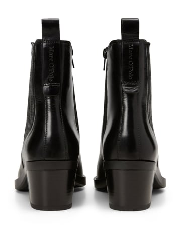 Marc O'Polo Shoes Skórzane botki w kolorze czarnym