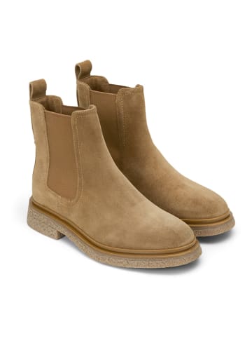 Marc O'Polo Shoes Leder-Chelsea-Boots in Hellbraun