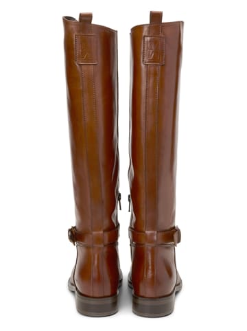 Marc O'Polo Shoes Leder-Stiefel in Hellbraun