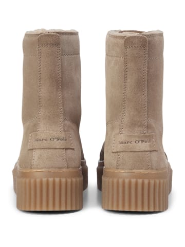 Marc O'Polo Shoes Skórzane botki w kolorze szarobrązowym