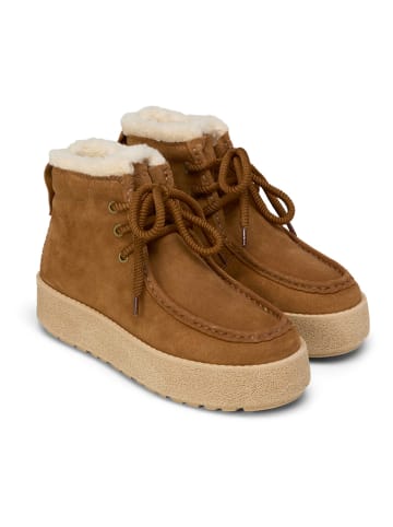 Marc O'Polo Shoes Leder-Boots in Hellbraun