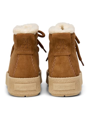 Marc O'Polo Shoes Leren boots lichtbruin
