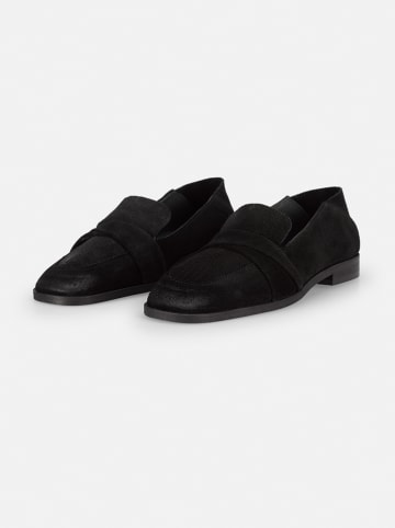 Felmini Leder-Slipper in Schwarz